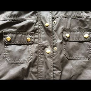 DARK AMRY GREEN JCREW JACKET— size: small—